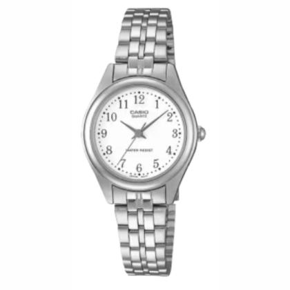 Casio General LTP-1129A-7BRDF White Dial Women Watch